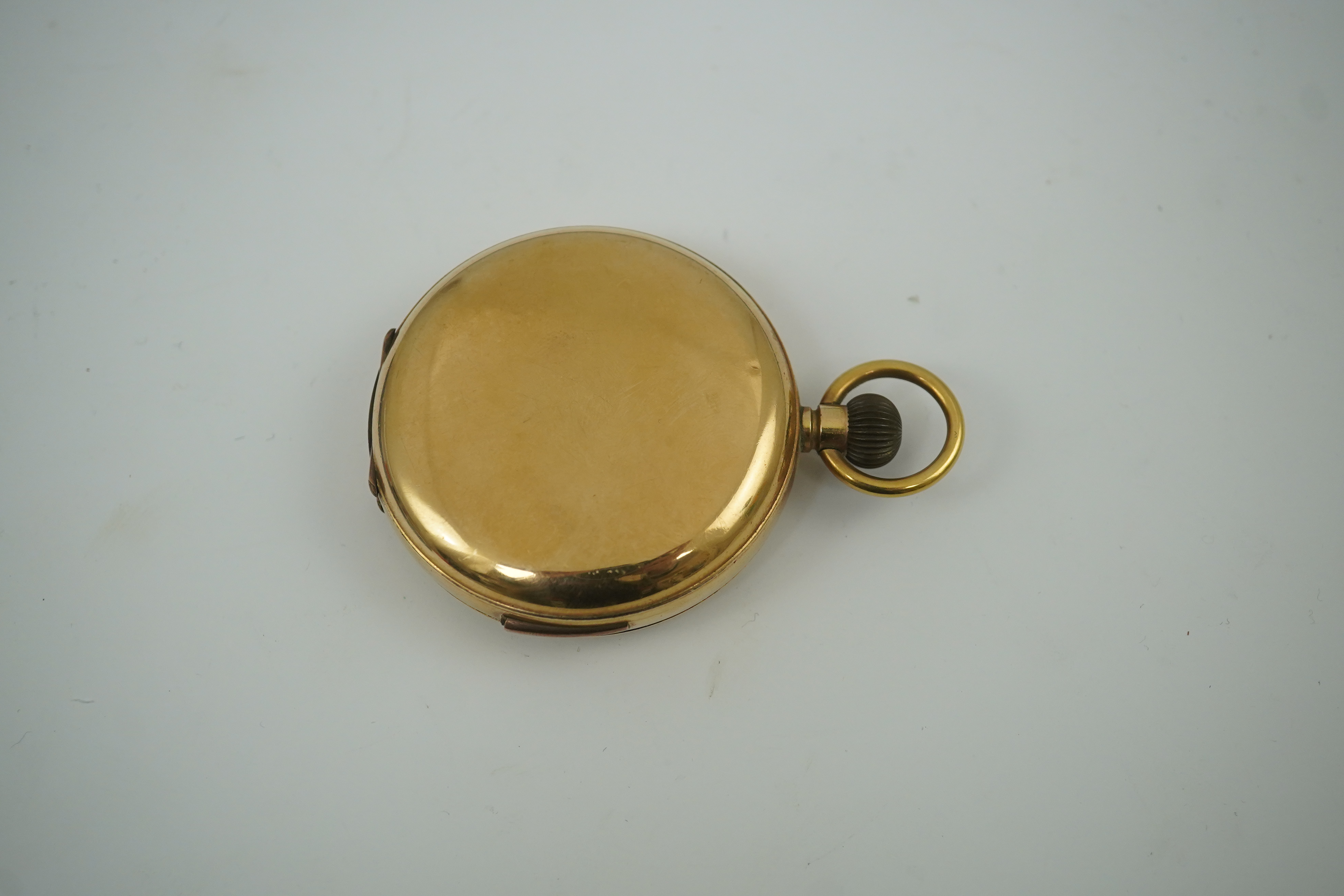 An Astra gold plated quarter repeating hunter pocket watch